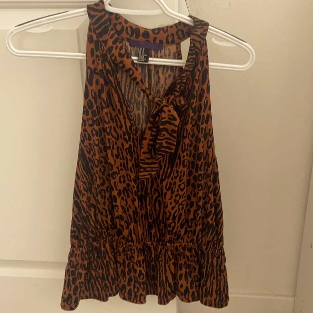 Formal tank top- cheetah pattern !
